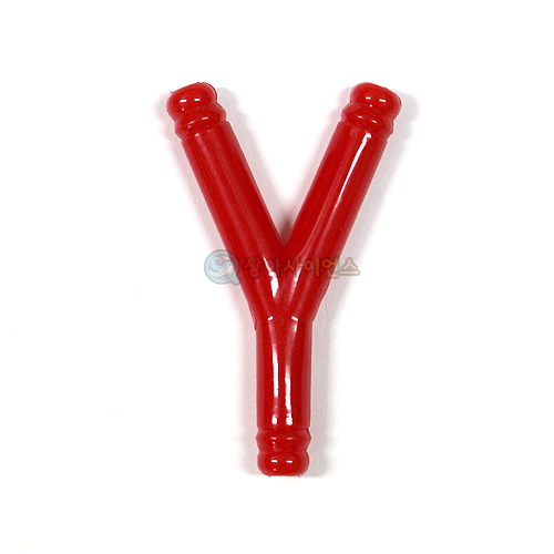 Y자관(분배기)(빨강PVC)