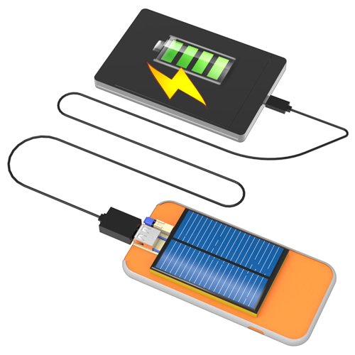 태양광 휴대폰 충전기(케이스형)