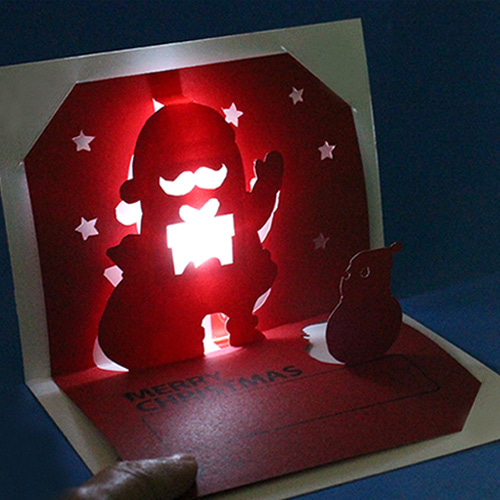 SA 크리스마스 LED 입체 카드(5인 세트)