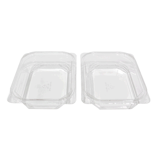 투명한 사각 플라스틱 그릇(2개 1조)