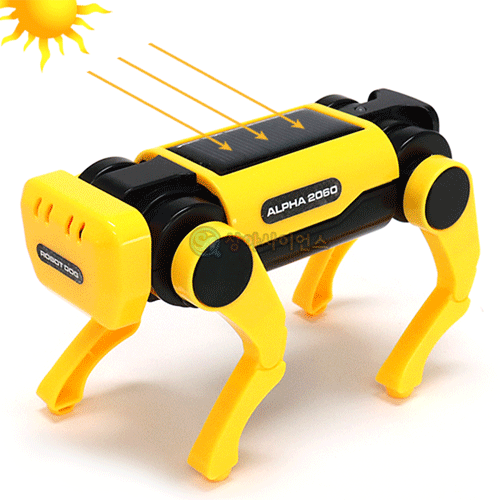 충전식 태양광 강아지 로봇(건전지 겸용)(1인용 포장)