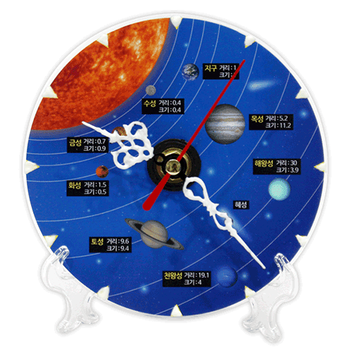 SA 야광 태양계행성 시계(5인 세트)