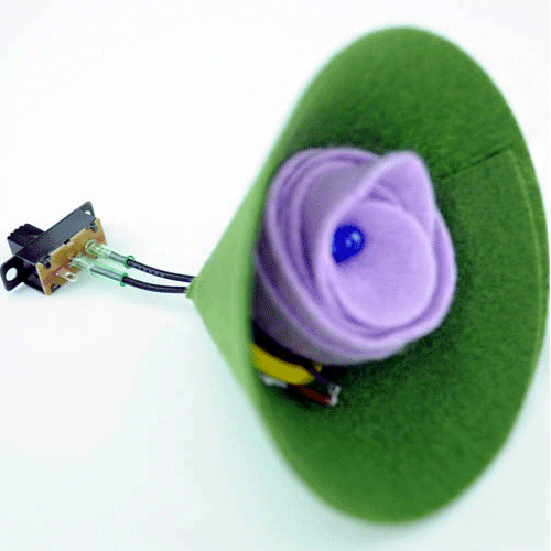 LED 꽃 브로치(5인 세트)