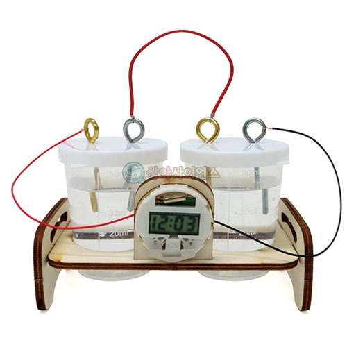 소금물 연료전지 시계(스탠드형)(1인용 포장)